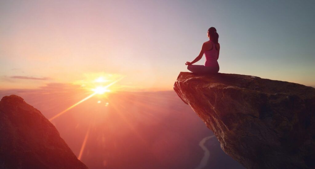 surrender, reflecting, meditate