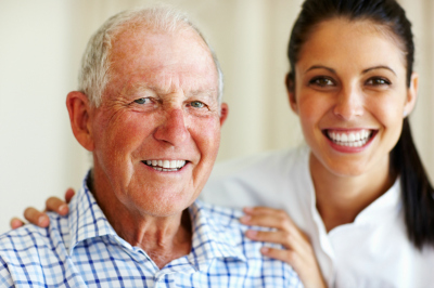 Elderly Man With Therapist
